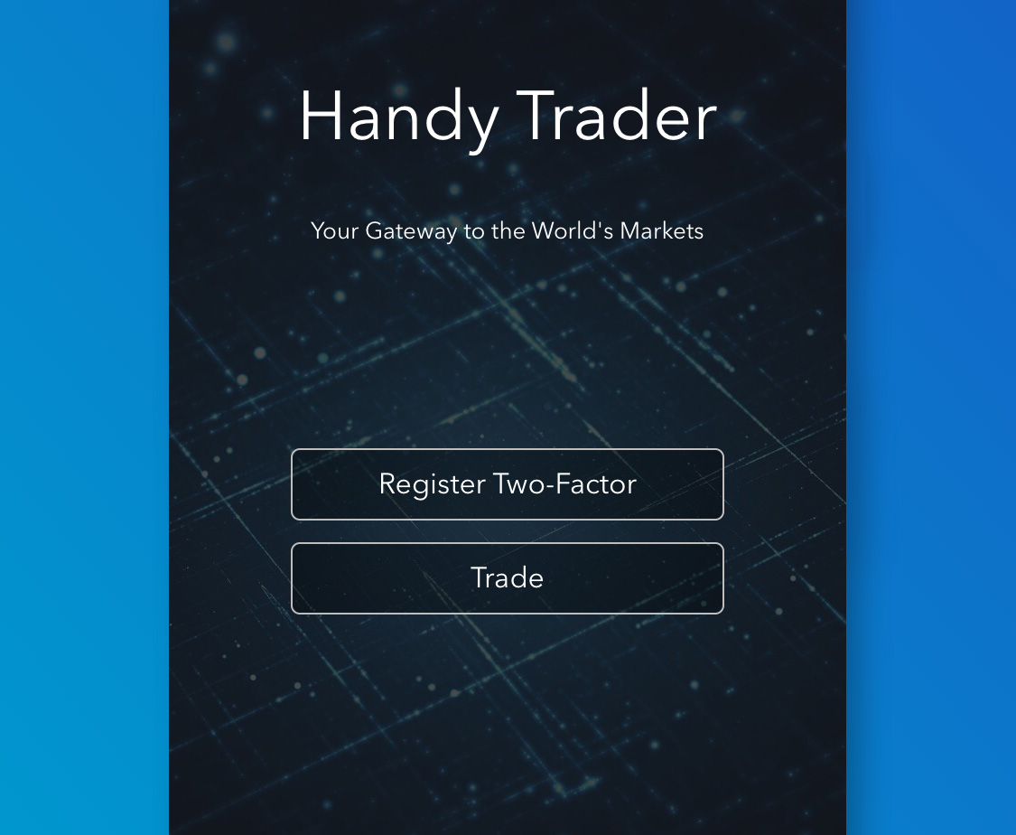 Запустите Handy Trader