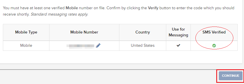 Verify Mobile Number